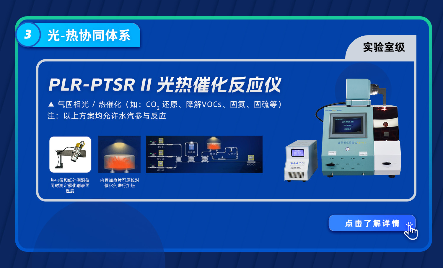 PLR-PTSRⅡ 光热催化反应仪